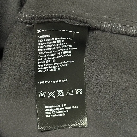 Anthropologie Scotch & Soda Leopard & Lillies Floral Long Sleeve Mini Dress Chic - Picture 16 of 16